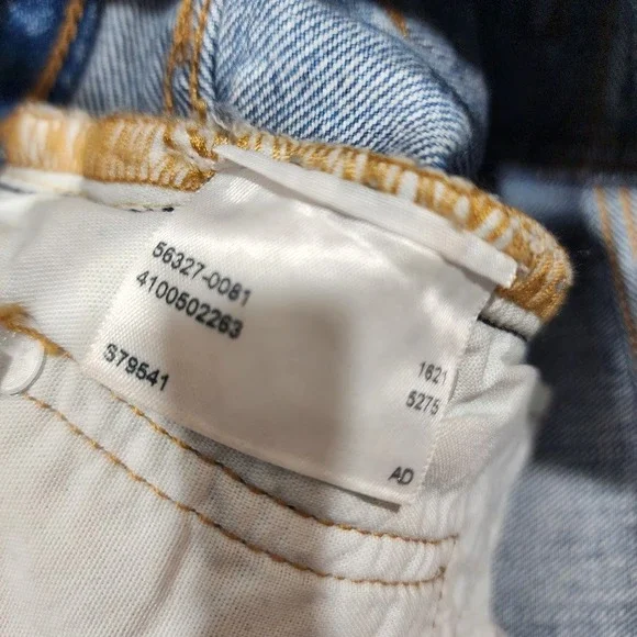 Levi's 501 Denim‎ Shorts Premium Button Fly Distressed Cut Off Size 25 - Picture 10 of 13